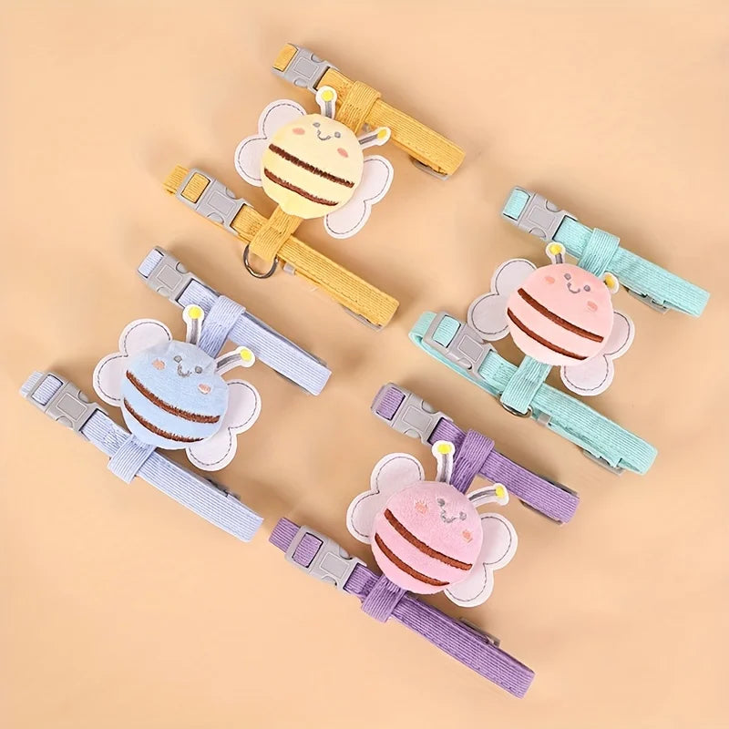 Cartoon Bee Collar Set for Cat - RavePets