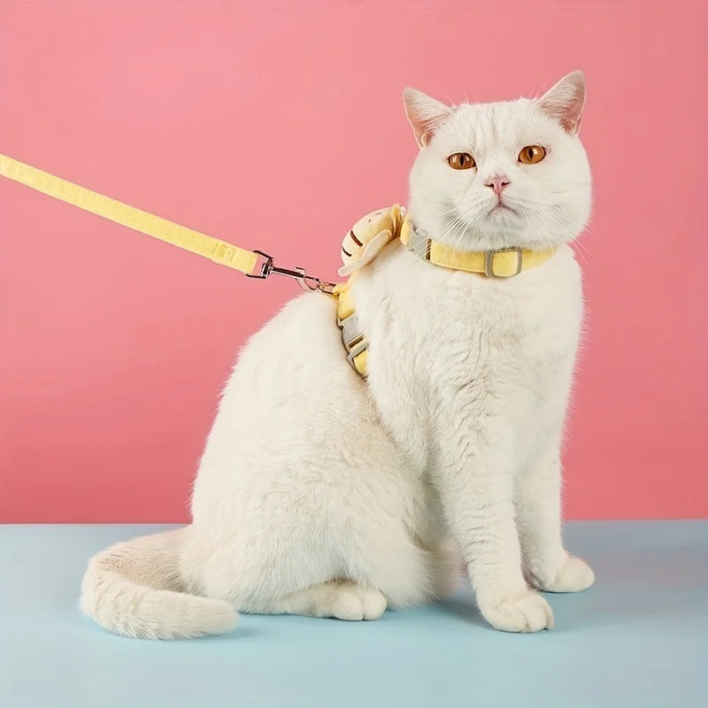 Cartoon Bee Collar Set for Cat - RavePets