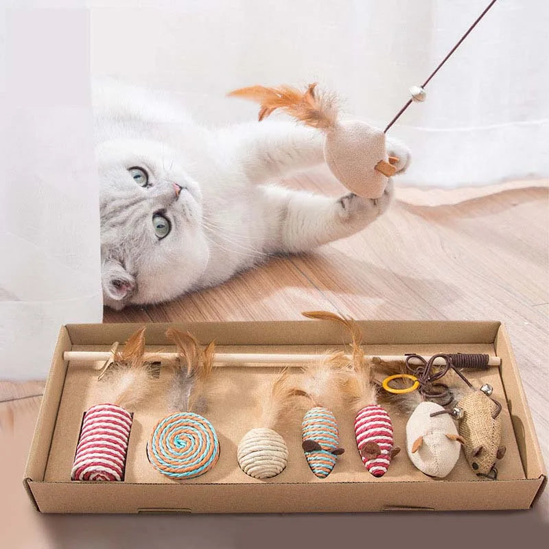 Feather Cat Toy Set - RavePets